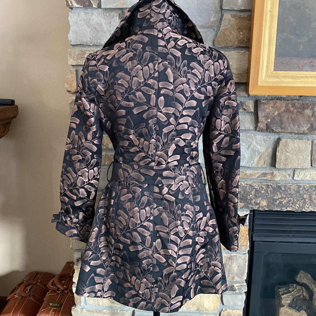 Gorgeous Carlisle Trench Coat Stylish Black/Brown!! 6